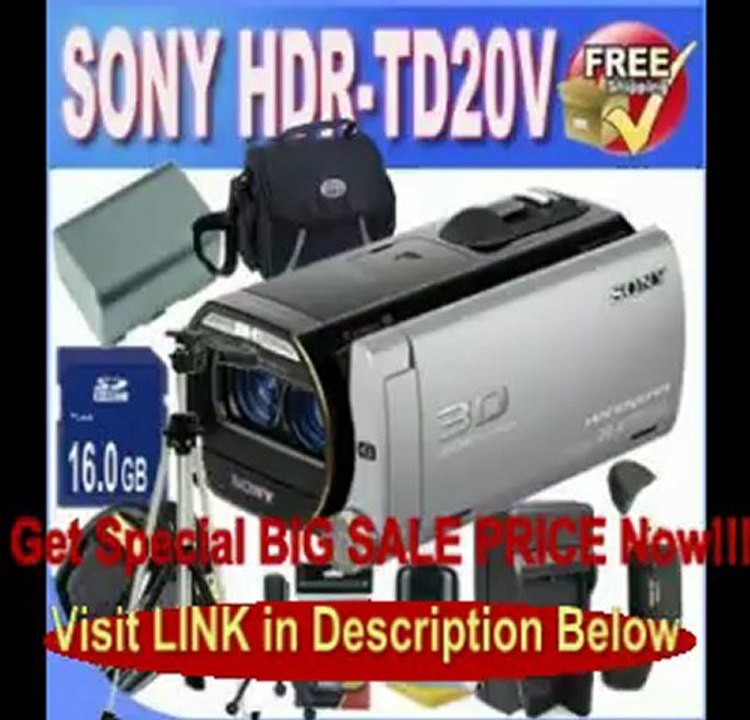 Sony HDR-TD20V High Definition Handycam 20.4 MP 3D Camcorder with 10x Optical Zoom and 64 GB Embedded Memory + Extended Li... Best Price