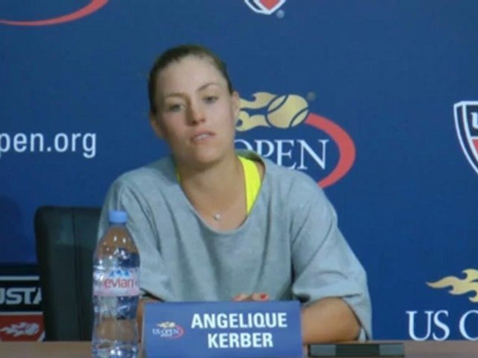 Angelique Kerber nach dem Sieg gegen Olga Gowortsowa