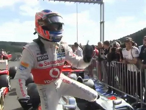 F1 Belgian GP 2012 - Button and Hamilton comparison qualifying lap