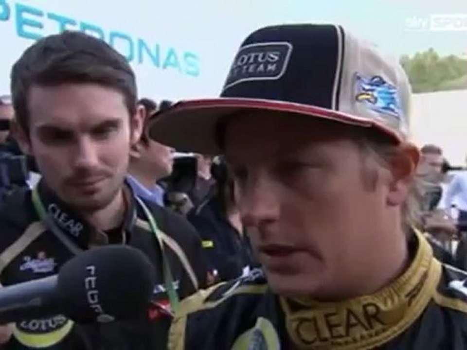 Spa 2012 Kimi Räikkönen Race Interview