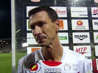 Interview de fin de match : AC Ajaccio - Evian TG FC - saison 2012/2013