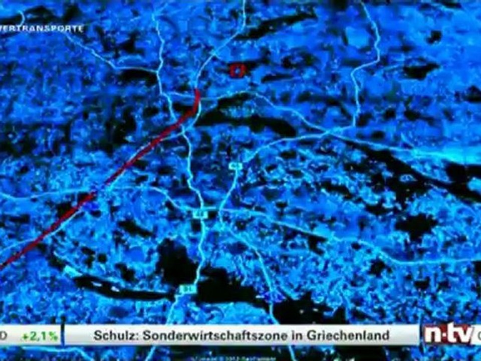 Schwertransporter im Einsatz