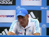 Conférence de presse Olympique de Marseille - Stade Rennais FC : Elie BAUP (OM) - Frédéric  ANTONETTI (SRFC) - saison 2012/2013