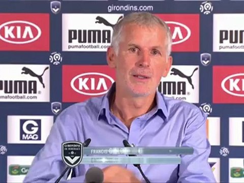 Conférence de presse Girondins de Bordeaux - OGC Nice : Francis GILLOT (FCGB) - Claude PUEL (OGCN) - saison 2012/2013
