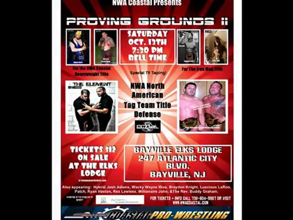 NWA Coastal Presents "PROVING GROUNDS II"
