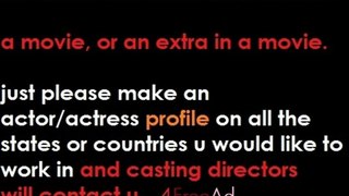 How to become an actor, How to be an extra in a movie, Actors Needed, Extras needed for movies, free movie auditions, free casting calls, post a free movie audition, post a free casting call, casting notices, t.v. auditions, make a free acting profile,