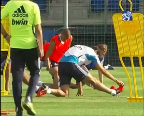 modric completo su primer entrenamiento como jugador del real madrid