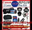 Canon VIXIA HF G10 Full HD Camcorder with HD CMOS Pro and 32GB Internal Flash Memory with SSE 16GB Pro Kit includes 2 Batt...