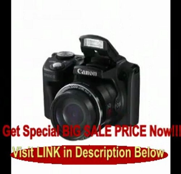 Canon PowerShot SX500 IS 16.0 MP Digital Camera with 30x Wide-Angle Optical Image Stabilized Zoom and 3.0-Inch LCD (Black)