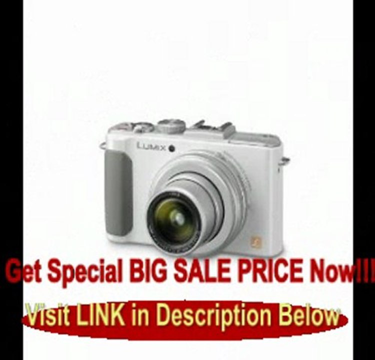 Panasonic LUMIX DMC-LX7W 10.1 MP Digital Camera with 7.5x Intelligent zoom and 3.0-inch LCD - White FOR SALE