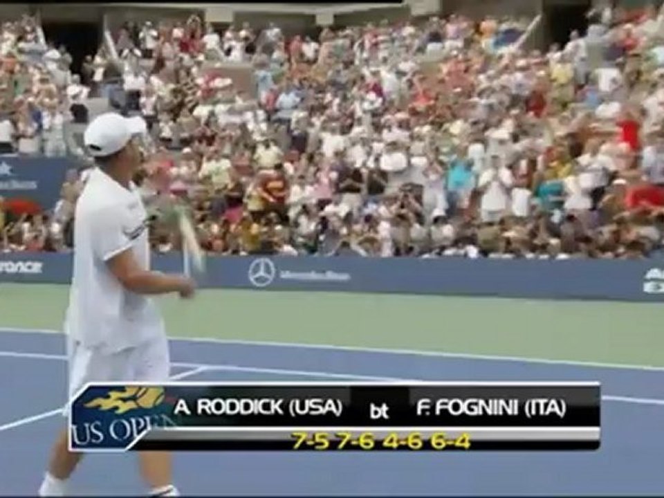 Fognini non fa ritirare Roddick - US Open, 3° turno