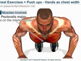 How to push-ups, BEST push-ups Exercise, handstand push-ups, doing push ups - Hands as chest width