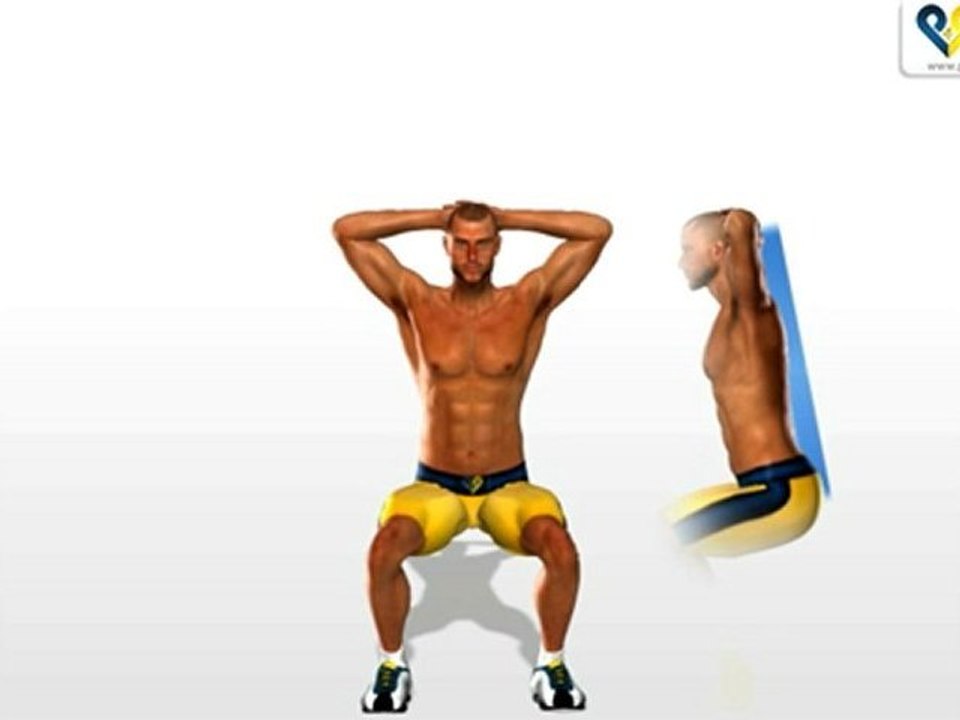 Legs exercises : How to Squats for quadriceps muscles