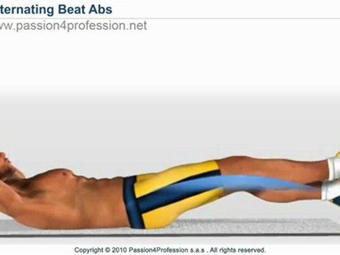 Lower Abs Exercise - Alternating Beat ( SIX PACK ABS )