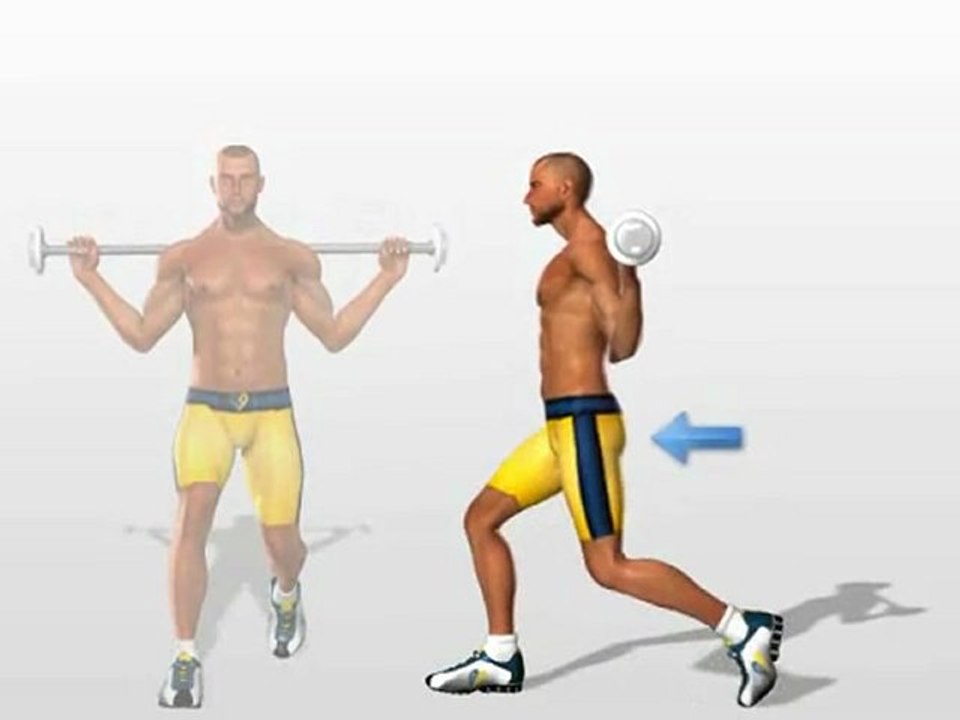 Lunges and squats Exercises for legs & butt