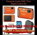 Panasonic Lumix DMC-TS20 Waterproof Digital Camera (Orange) Kit. Includes: 8GB SDHC Memory Card, Memory Card Reader & Tabl...