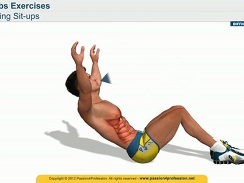SIX PACK ABS, How to exercise abs, weight loss exercise - Sling Sit-Ups