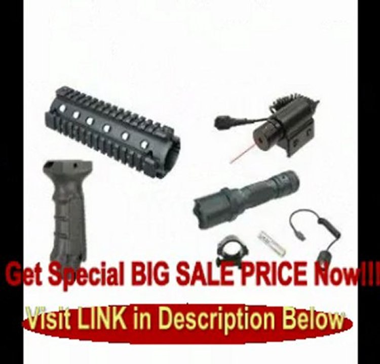 UAG Ultimate AR15 AR-15 M4 Carbine Rifle Combination Set Includes: 2-Piece Quad 4-Weaver/Picatinny Rail Aluminum Handguard...