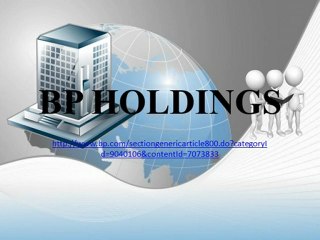 Managing Risk From Site To Board, BP Holdings barcelona