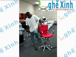 cách tháo ghế xoay uốn tóc nữ