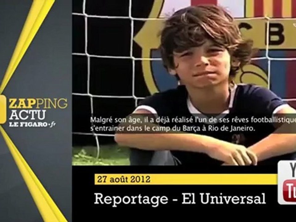 Né sans pieds, il joue au foot au Barça