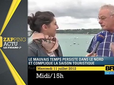 Sous la pluie, les vacanciers ne manquent pas d'imagination