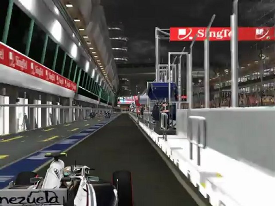 F1 2011 - GP de Singapour - Mon premier arrêt aux stands