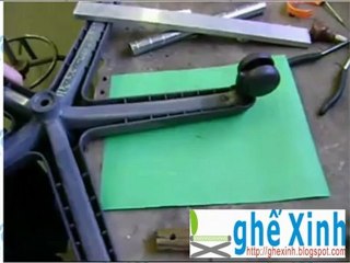 video thay bánh xe ghế xoay