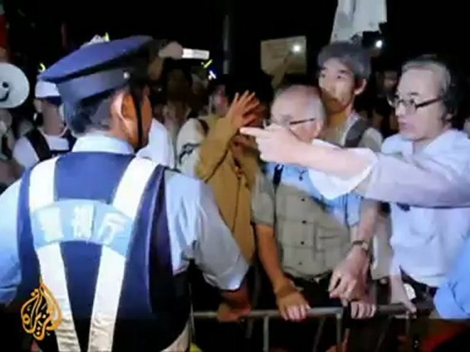 Anti-nuclear protesters rally in Japan