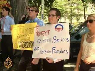 Low-income citizens fear US budget cuts