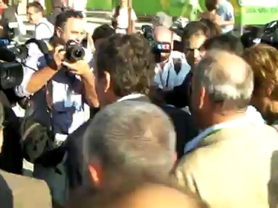 Arrivée Ségolène Royal et Pascal Durand JDE de Poitiers