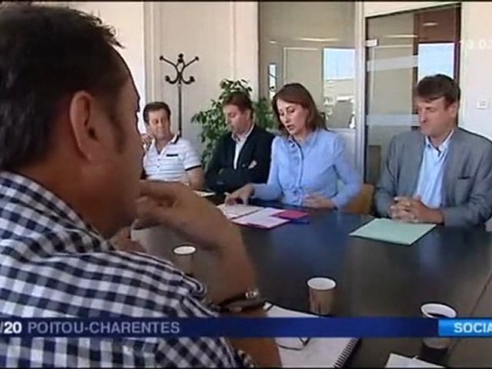 Ségolène Royal- Une rentrée sur le terrain de l'emploi 19-20 France 3 Poitou-Charentes