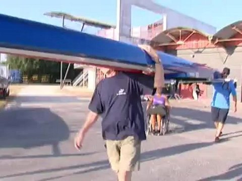 Entraînement de l'équipe paralympique d'aviron