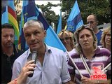 Napoli - La protesta dei lavoratori dell'Ippodromo di Agnano (03.09.12)