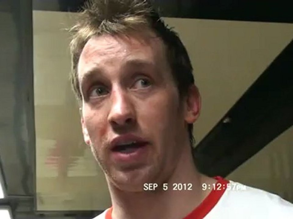 Шон Моррисонн после игры с к.ЦСКА 05.09.12.