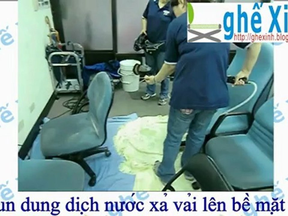 hướng dẫn giặt ghế xoay văn phòng