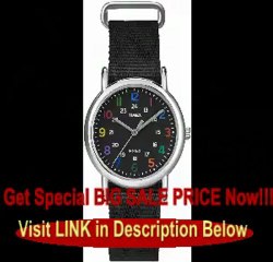 Timex Women's T2N869KW Weekender Mid Size Black Watch