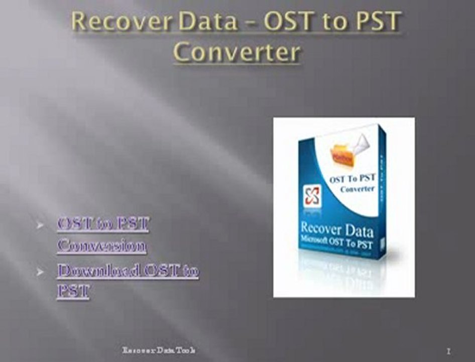 Convert OST to PST