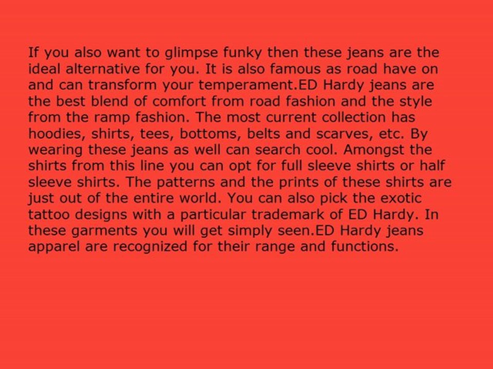 ED Hardy Jeans Outfits - Very Trendy! You Know Why