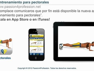 Aplicación  Entrenamiento para pectorales - iPhone   iPad