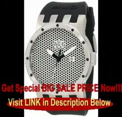 Invicta Men's 10416 DNA Mesh Silver Sandblast and Black Dial Watch