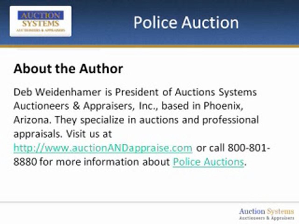 Police Auction: Answering the Most Common Buyer Questions