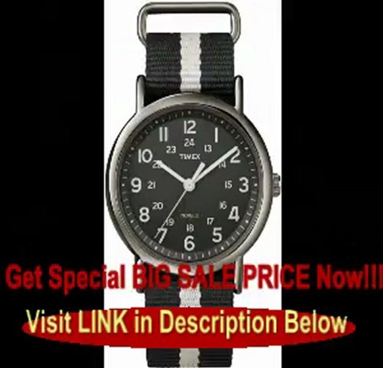 Timex Men's T2N889KW Weekender Black and Grey Watch For Sale