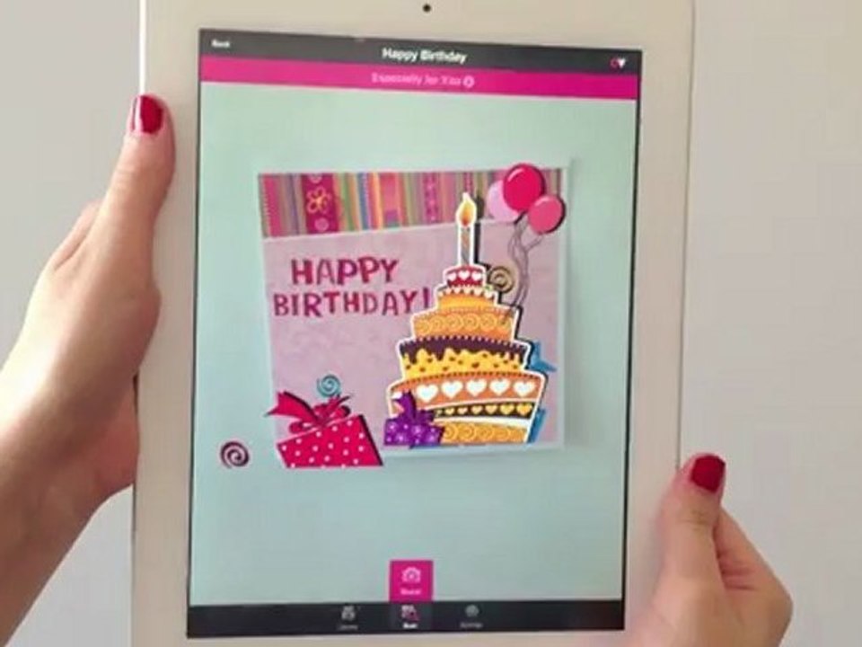 Personalised Happy Birthday Card powered with onvert AR