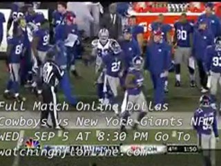 Watch Online NFL Cowboys vs Giants