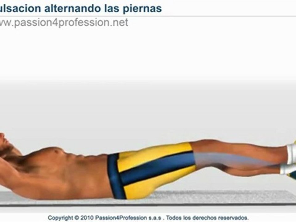 Pulsacion alternando las piernas