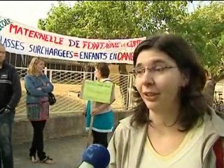 Les enseignants de Fontaine le Comte mécontents