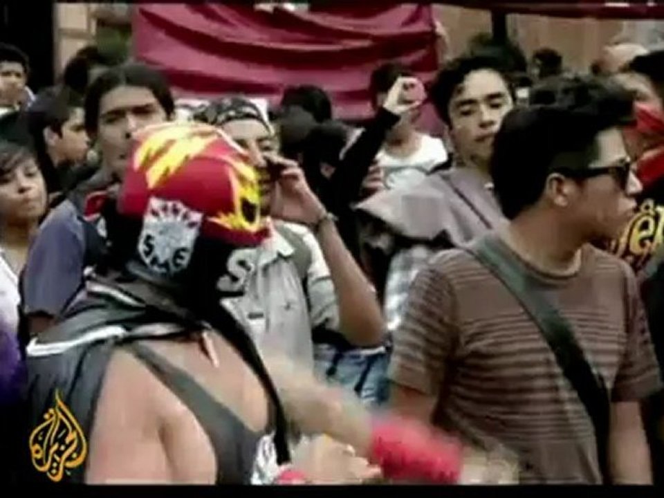 Thousands protest in Mexico's capital