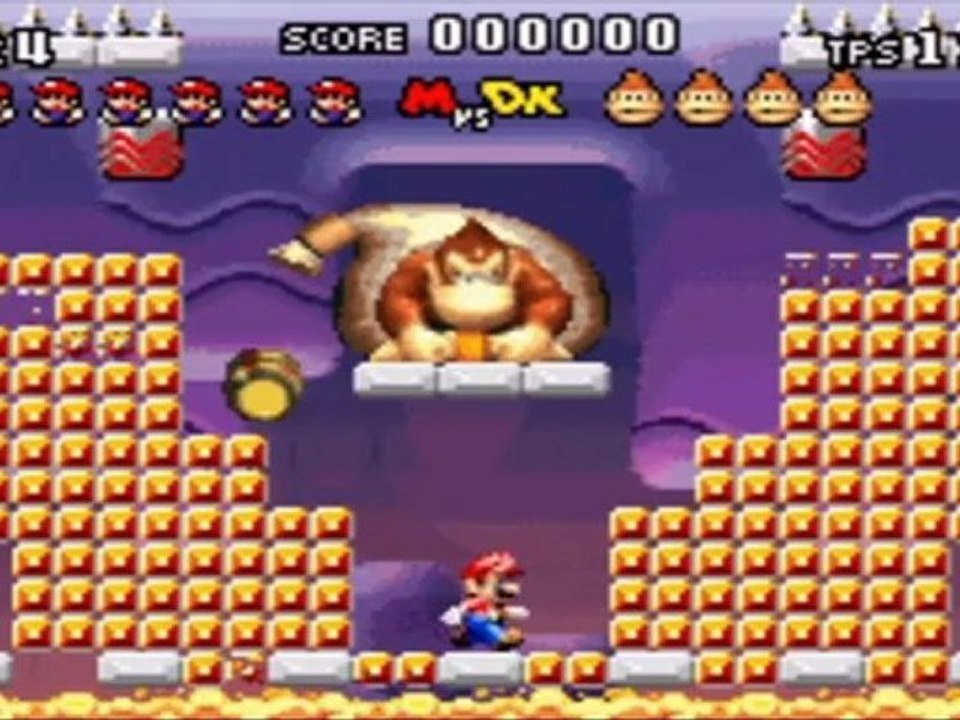 Mario vs. Donkey Kong - Monde 3+ : Fire Mountain+ - Donkey Kong+
