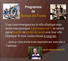 Velo elliptique pliant